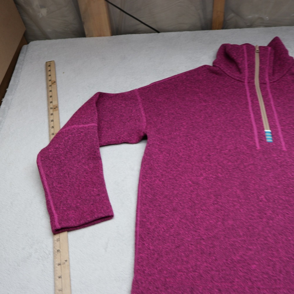 Stio Sweatshirt Womens Large Purple 1/4 Zip Soft Fleece Pullover Outdoor Hiking - Picture 2 of 14